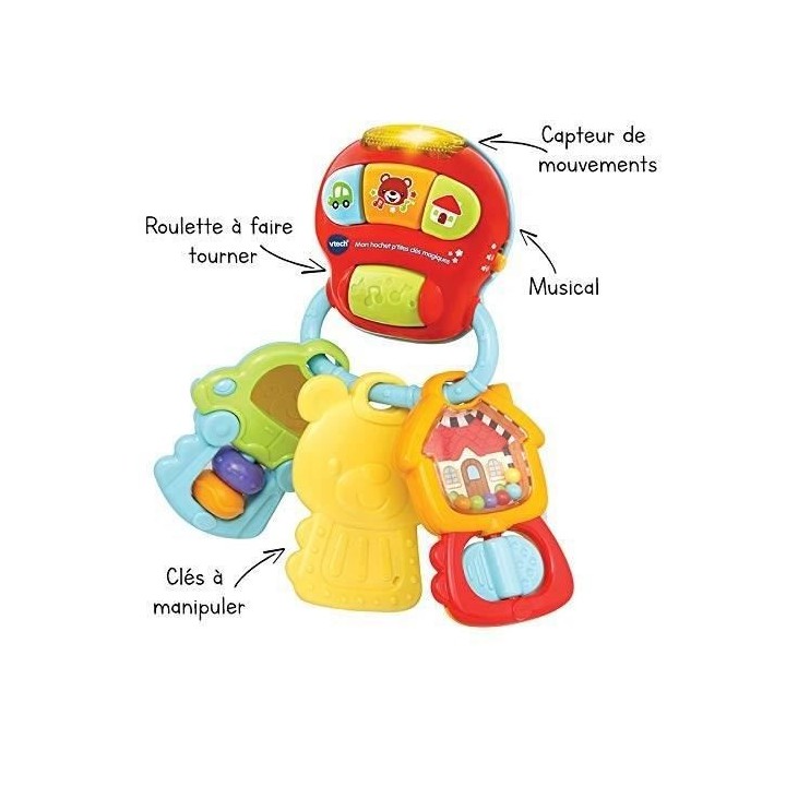 VTECH BABY - Mon Hochet P'tites Clés Magiques
