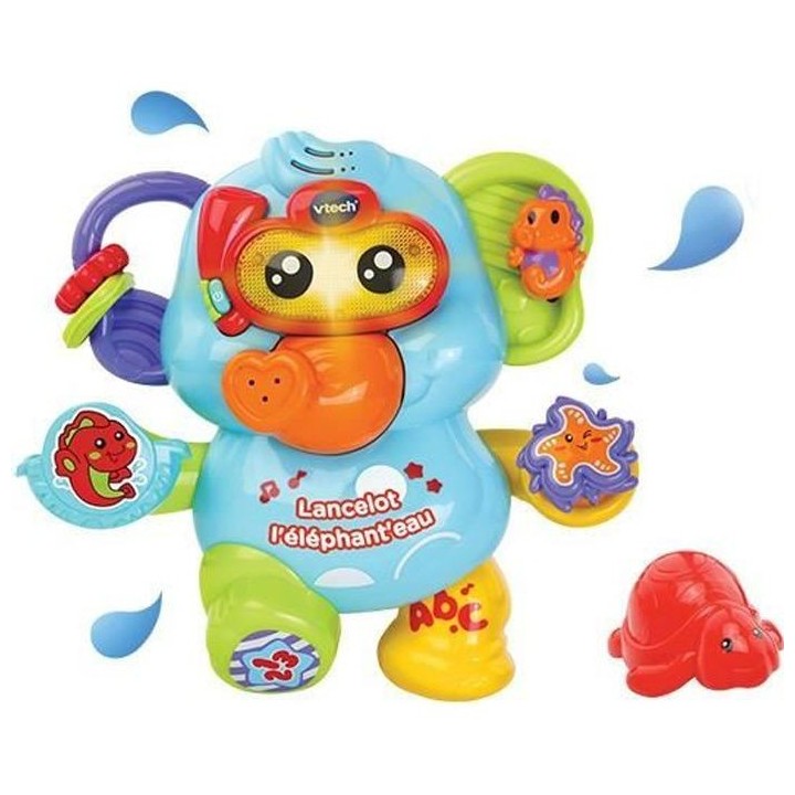 VTECH BABY - Jouet de Bain - Lancelot, l'Éléphant'eau