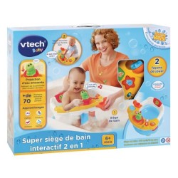 VTECH BABY - Jouet de Bain - Super Siege de Bain Interactif 2 en 1