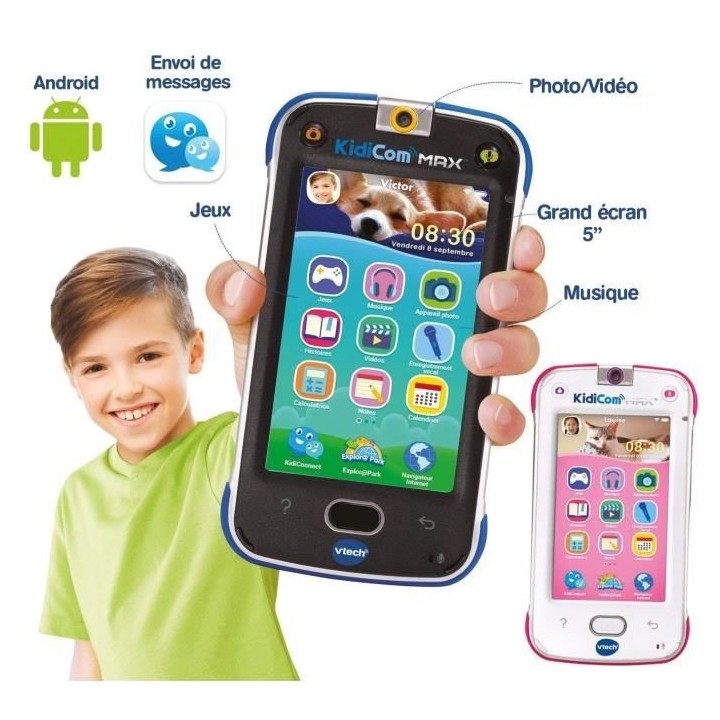 VTECH - Kidicom Max Rose - Smartphone Enfant