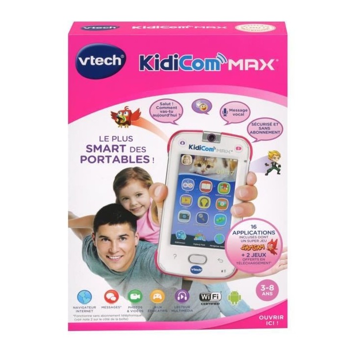 VTECH - Kidicom Max Rose - Smartphone Enfant
