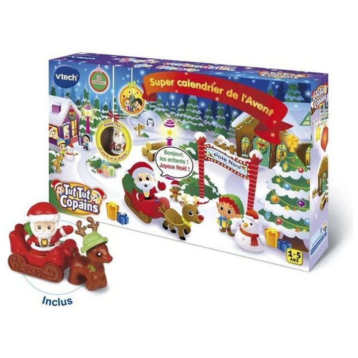 VTECH - Tut Tut Aventures - Super Calendrier du Pere Noël - Calendrie
