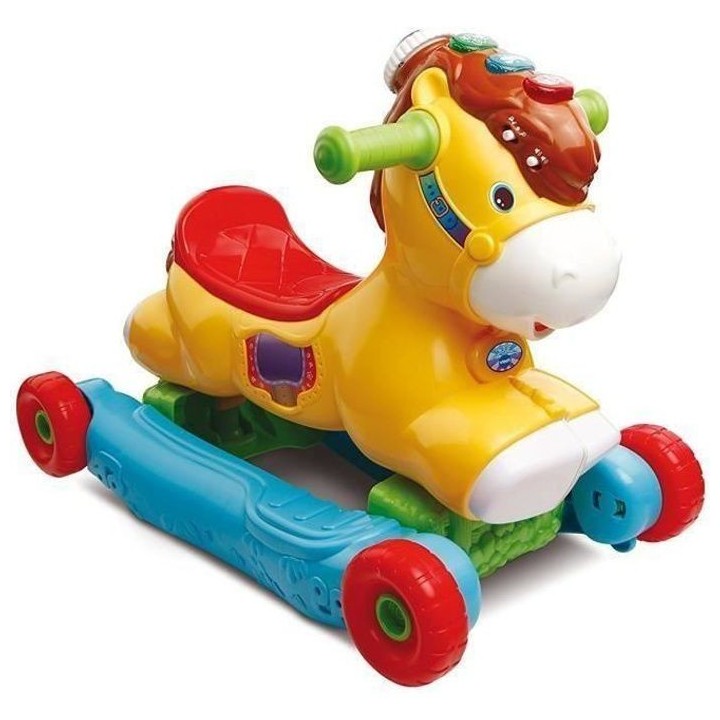 VTECH BABY - Porteur a Bascule - P'Tit Galop, Mon Poney Basculo 2en1 -