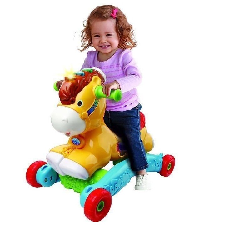 VTECH BABY - Porteur a Bascule - P'Tit Galop, Mon Poney Basculo 2en1 -