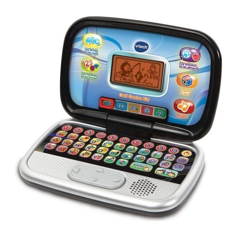 VTECH - Ordi Genius Kid - Noir - Ordinateur Interactif Enfant