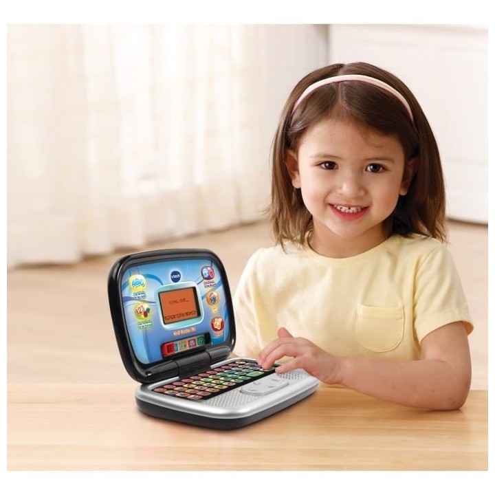VTECH - Ordi Genius Kid - Noir - Ordinateur Interactif Enfant