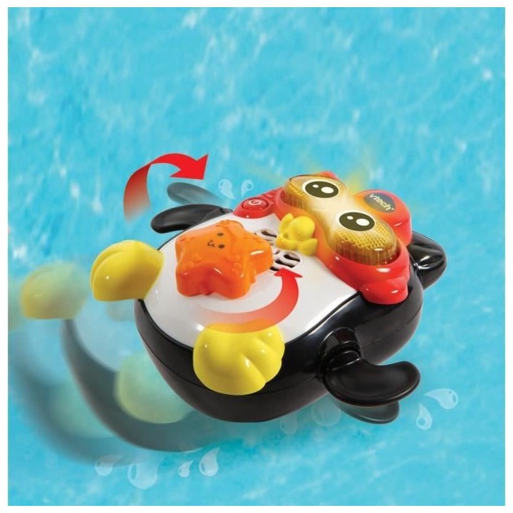 VTECH BABY - Jouet de Bain - Gédéon, Champion de Natation