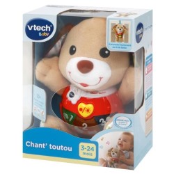 VTECH BABY - Peluche Interactive Enfant - Chant'toutou Brun