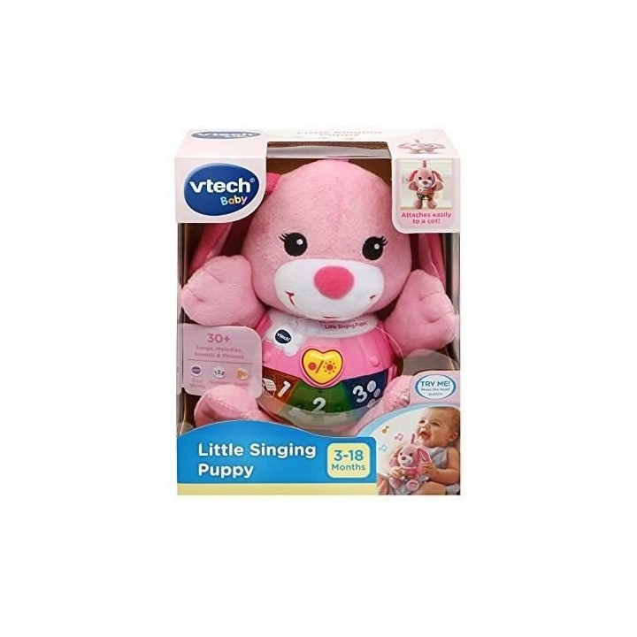 VTECH BABY - Peluche Interactive Enfant - Chant'toutou Rose