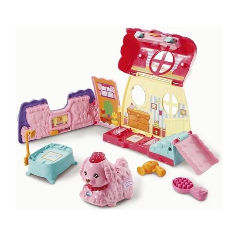 VTECH - Tut Tut Animo - Mon P'tit Sac Salon de Toilettage (+ Bijou, le Caniche a Frou-Frou)