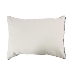 Coussin berbere Ethno - 60 x 80 cm - Beige naturel et noir