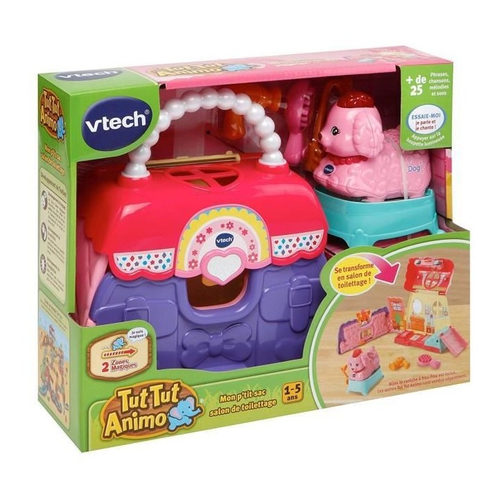 VTECH - Tut Tut Animo - Mon P'tit Sac Salon de Toilettage (+ Bijou, le