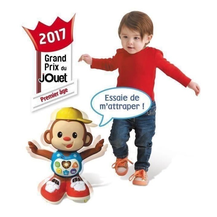 VTECH BABY - Titi Ouistiti Multicolore - Petit Singe Interactif
