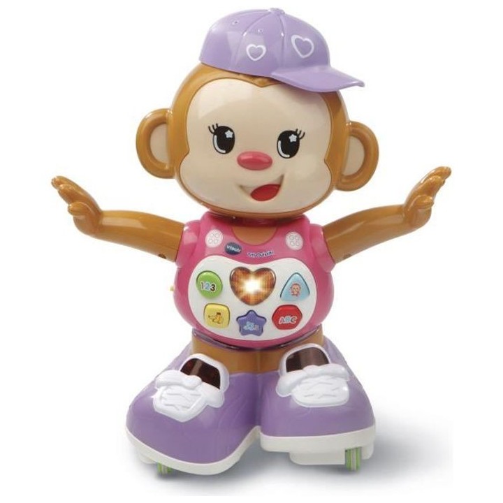 VTECH BABY - Titi Ouistiti Rose - Petit Singe Interactif
