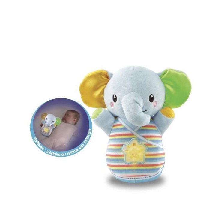 VTECH BABY - Veilleuse Elephanteau Dodo Bleu