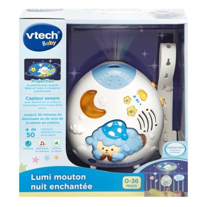 VTECH BABY - Veilleuse Lumi Mouton Nuit Enchantée Bleu