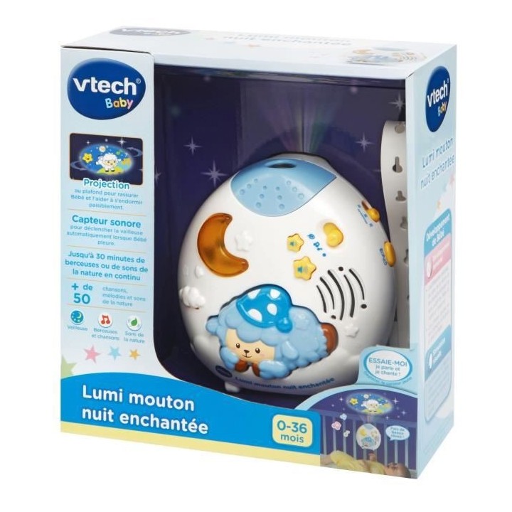 VTECH BABY - Veilleuse Lumi Mouton Nuit Enchantée Bleu