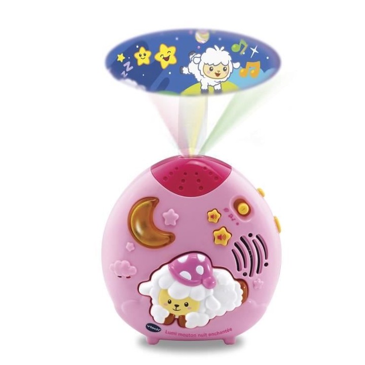 VTECH BABY - Veilleuse Lumi Mouton Nuit Enchantée Rose
