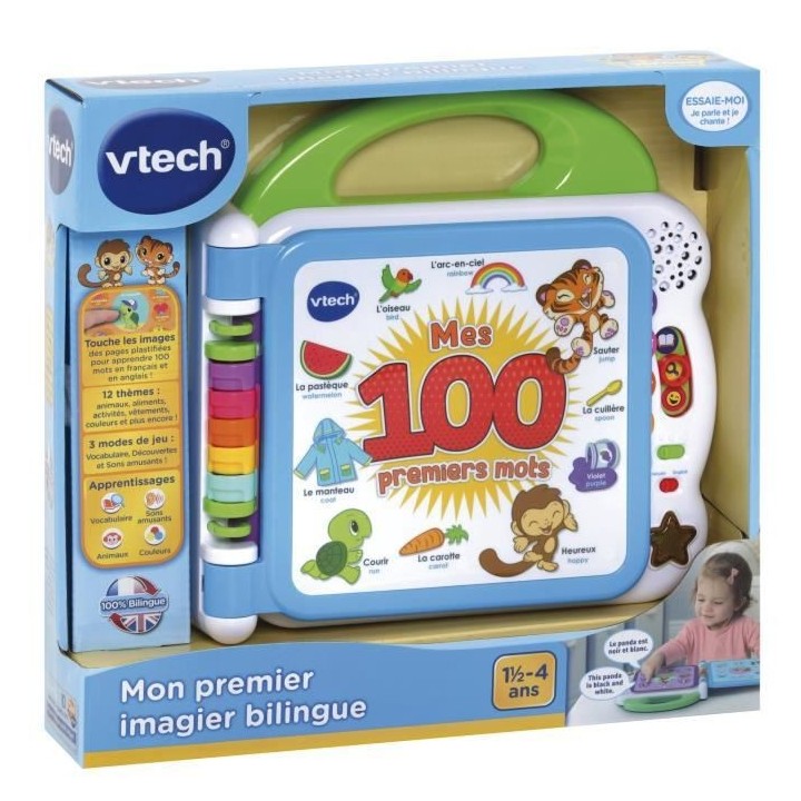 VTECH - Mon Imagier Bilingue - Mes 100 Premiers Mots