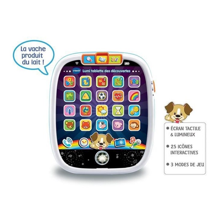 VTECH BABY - Lumi Tablette des Découvertes - Tablette Enfant Blanche
