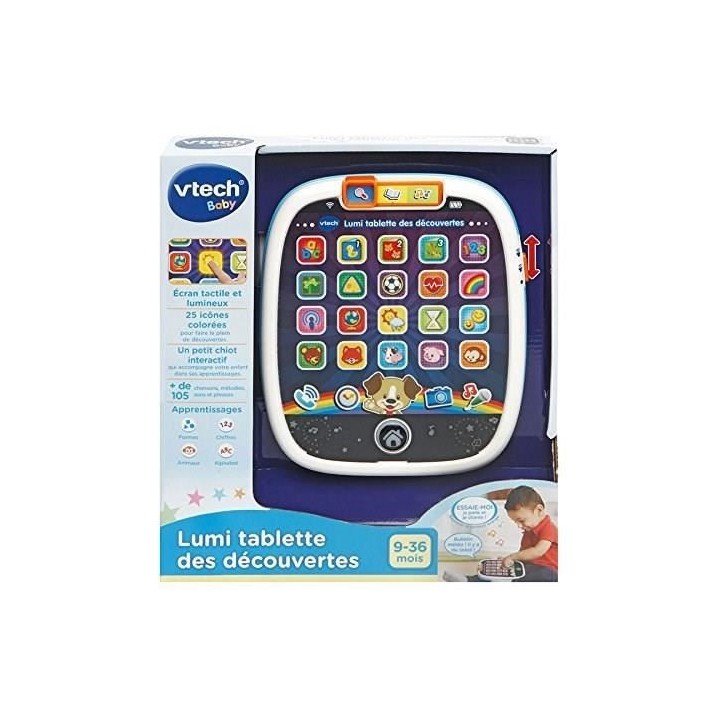 VTECH BABY - Lumi Tablette des Découvertes - Tablette Enfant Blanche
