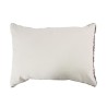 Coussin berbere Box - 60 x 80 cm - Blanc naturel et noir