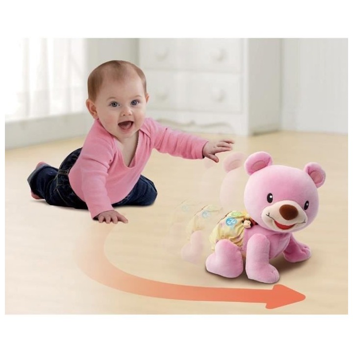 VTECH BABY - Ourson, 1,2,3 Suis-Moi - Rose