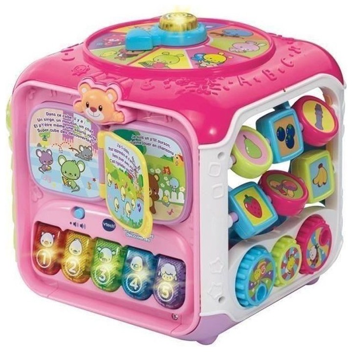 VTECH BABY - Super Cube Des Découvertes Rose