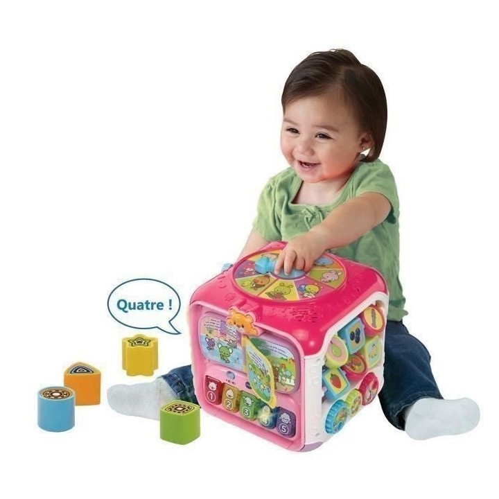 VTECH BABY - Super Cube Des Découvertes Rose