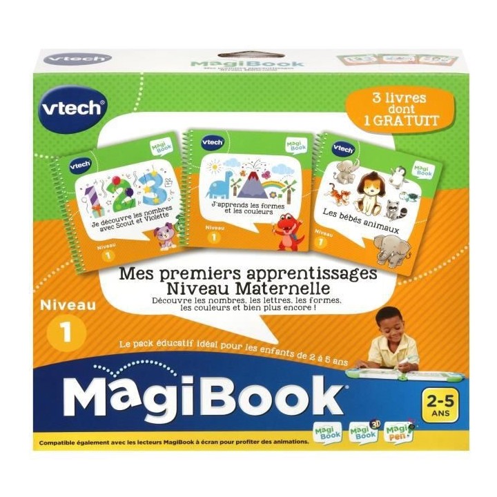 VTECH - Livre Interactif Magibook - Mes Apprentissages Niveau Maternel