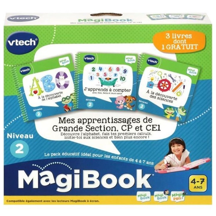 VTECH - Livre Interactif Magibook - Mes Apprentissages de Grande Secti