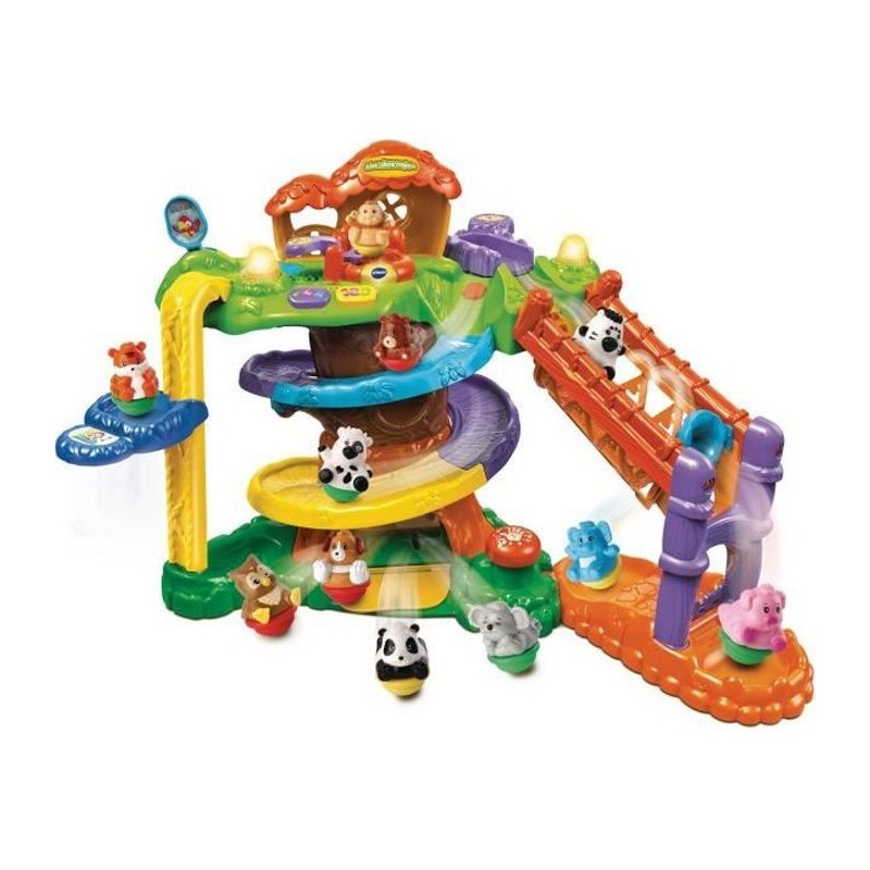 VTECH - ZoomiZooz - Arbre Cabane Magique + 4 animaux