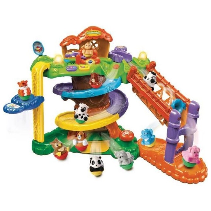 VTECH - ZoomiZooz - Arbre Cabane Magique + 4 animaux