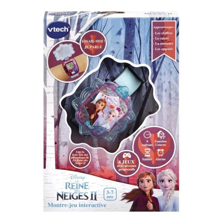 VTECH - LA REINE DES NEIGES 2 - La Montre-Jeu Interactive d'Elsa