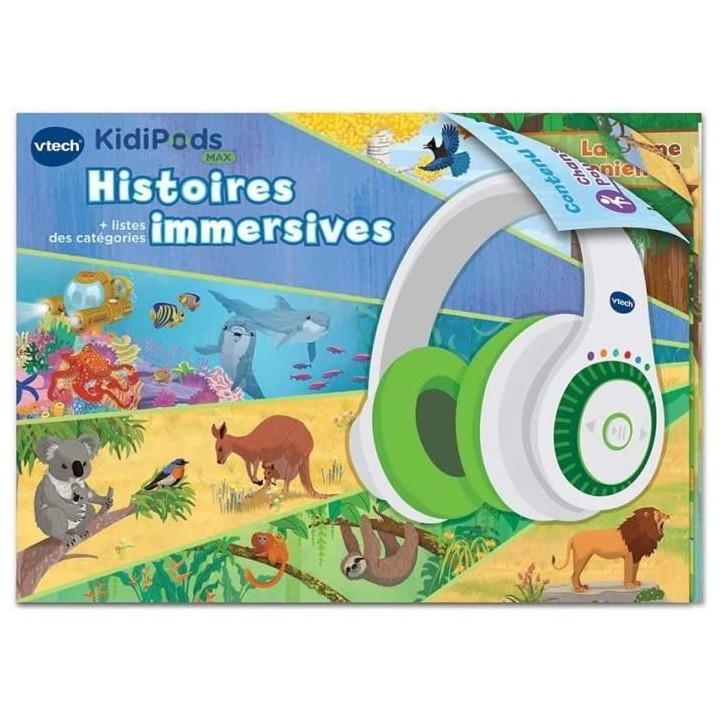 VTECH - Kidipods Max - Mon Casque Interactif 7 en 1