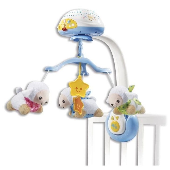 VTECH - Vtech Baby - Mobile Lumi Mobile Compte-Moutons Bleu