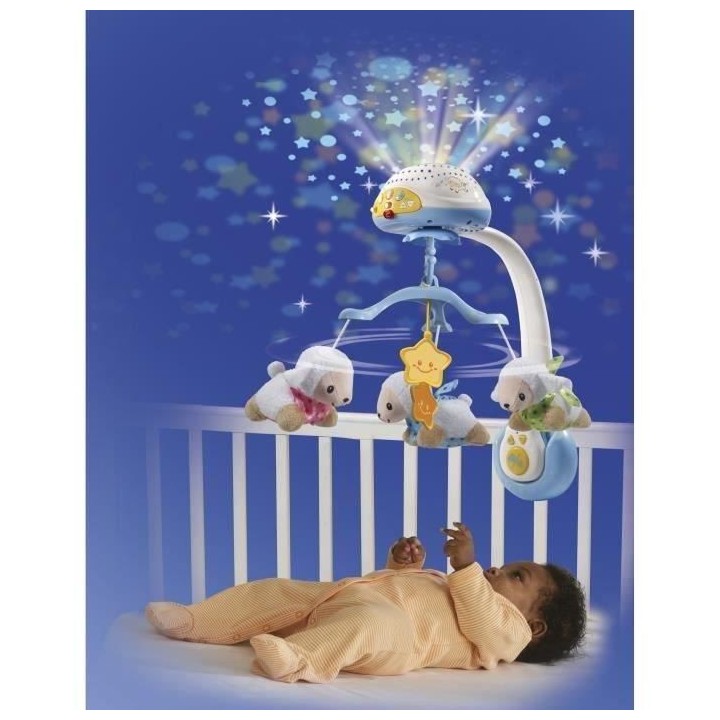 VTECH - Vtech Baby - Mobile Lumi Mobile Compte-Moutons Bleu