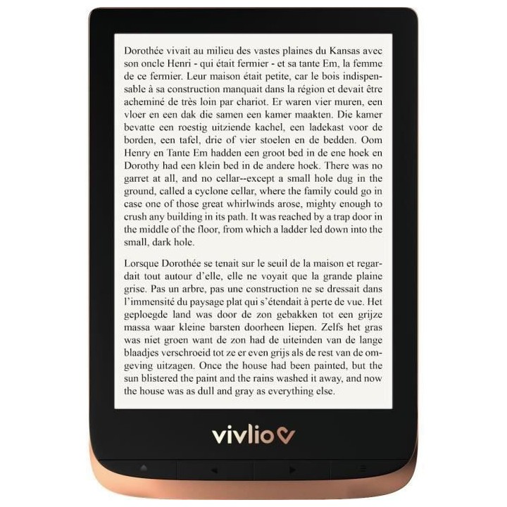 Liseuse numérique Vivlio Touch HD + Pack d'ebooks de plus de 8 Ebooks