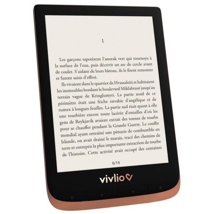 Liseuse numérique Vivlio Touch HD + Pack d'ebooks de plus de 8 Ebooks