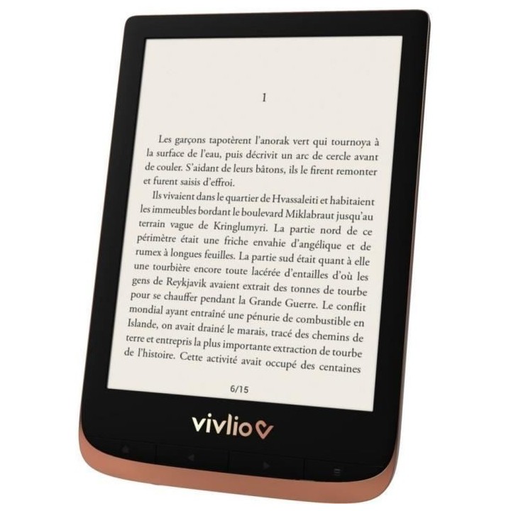 Liseuse numérique Vivlio Touch HD + Pack d'ebooks de plus de 8 Ebooks