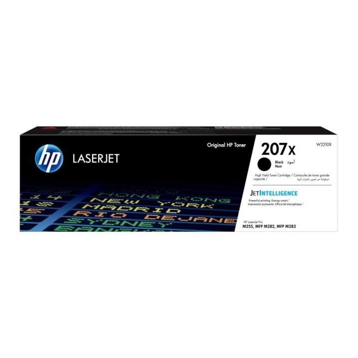 HP 207X Cartouche de toner noir LaserJet grande capacité authentique
