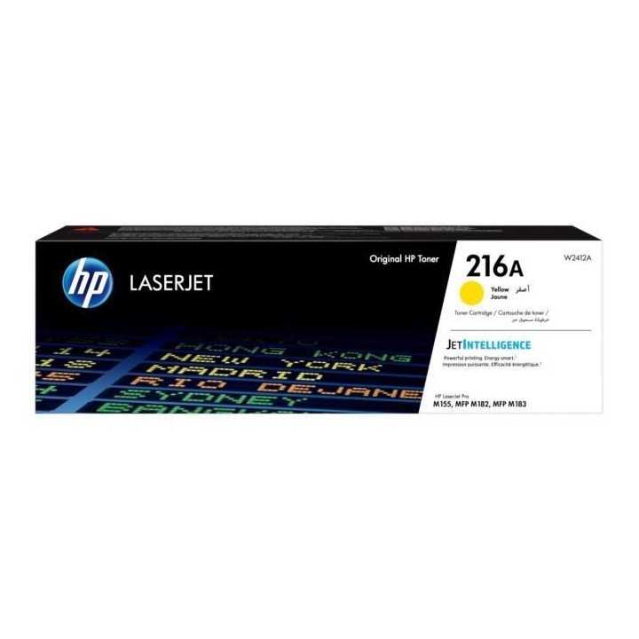 HP 216A Cartouche de toner jaune LaserJet authentique (W2412A) pour HP
