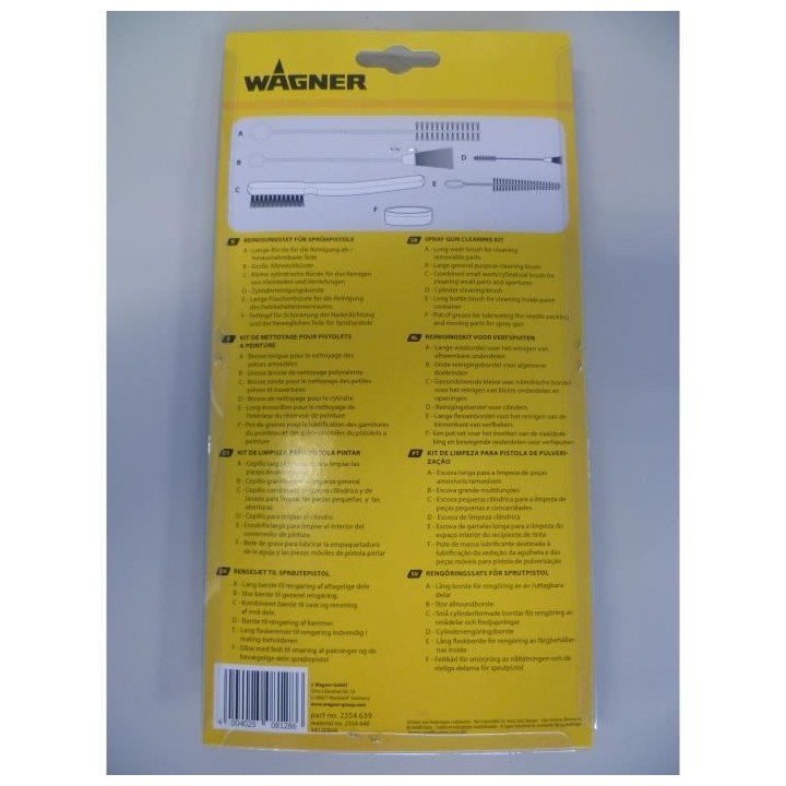 WAGNER Kit de nettoyage pistolet a peinture