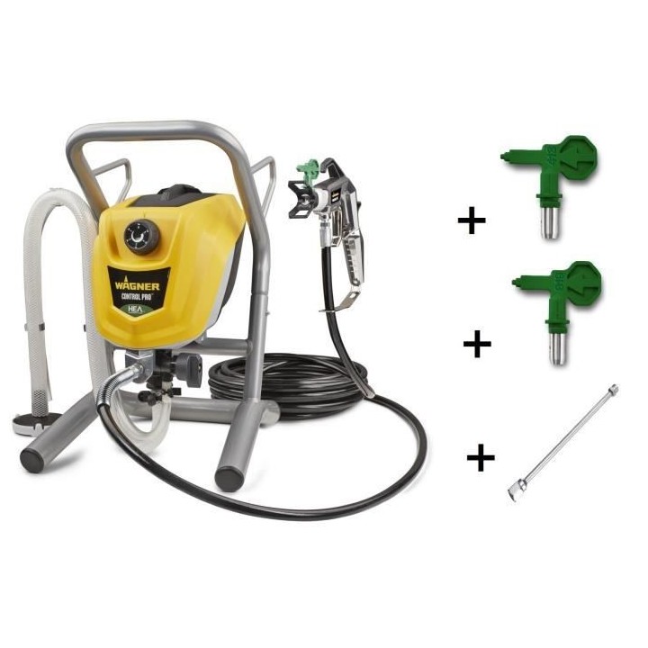 Wagner Airless HEA Control Pro 250M Pistolet a peinture Airless + 2 bu