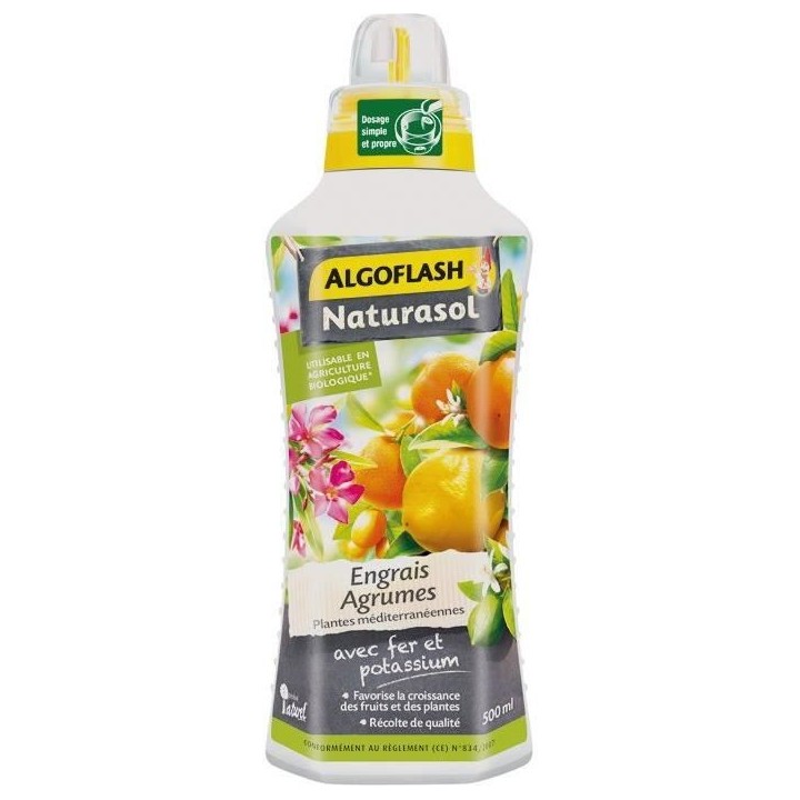 Engrais liquide Agrumes, plantes méditerranéennes 500 mL