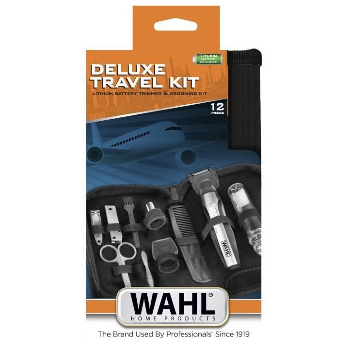 WAHL 05604-616 - Deluxe Travel Kit - Tondeuse de précision batterie l