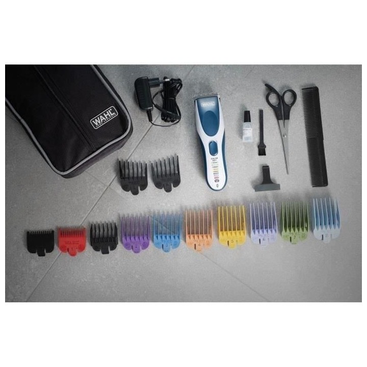 WAHL 09649-016 - Tondeuse cheveux sans fil Cordless Color Pro - 20 pie
