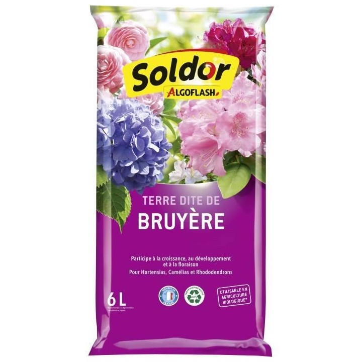 ALGOFLASH - Terre dîte de Bruyere 6 L