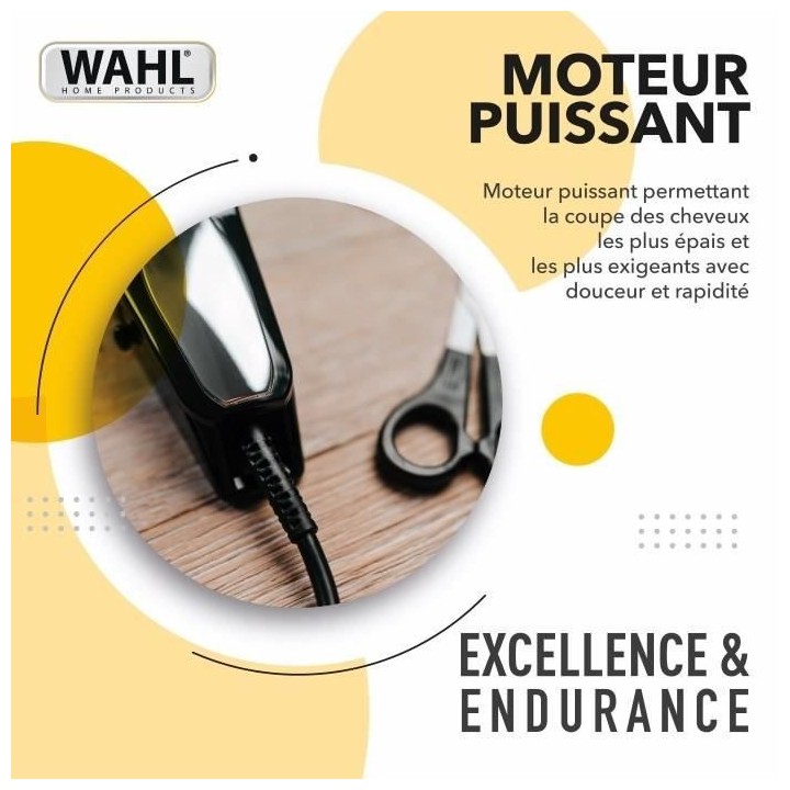 WAHL 20107.0460 Tondeuse cheveux Baldfader - Tondeuse filaire - Foncti