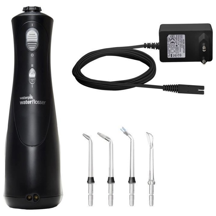 Waterpik WP-462 Jet dentaire Hydropulseur Plus Sans Fil Noir